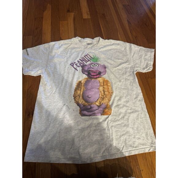 Vintage Jeff Dunham Peanut The Puppet Large Graphic Grey Men's Shirt Sz‎ L Rare